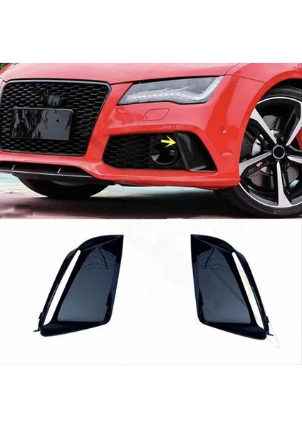 1 Çift Sis Lambası Izgara Çerçeve Sis Lambası Kapağı Şeridi Dekoratif Kapak Ön Alt Tampon Döşeme Audi Rs7 (Yurt Dışından) fırsatları