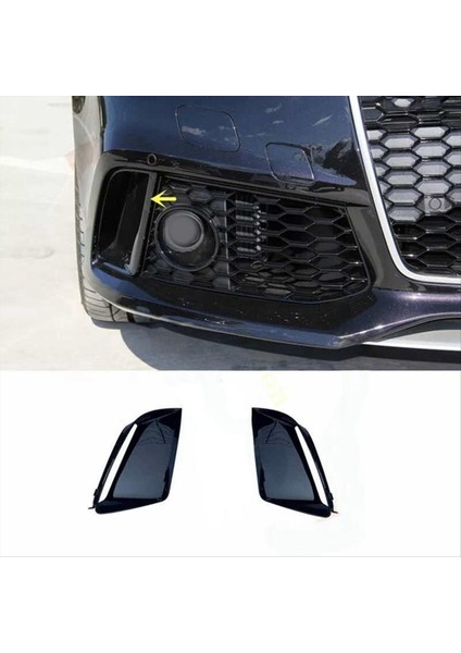 1 Çift Sis Lambası Izgara Çerçeve Sis Lambası Kapağı Şeridi Dekoratif Kapak Ön Alt Tampon Döşeme Audi Rs7 (Yurt Dışından) indirimleri