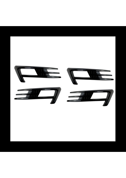 Golf Için 2x 7 Mk7 2014 2015 2016 2017 Ön Tampon Sis Izgara Izgaraları Sis Lambası Kaş Kapağı Trim Parlak Siyah (Yurt Dışından) fiyatları