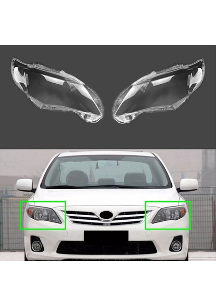 Toyota Corolla Için 2010-2013 Far Lambası Lens Kapağı Kabuğu Clear Sol (Yurt Dışından)