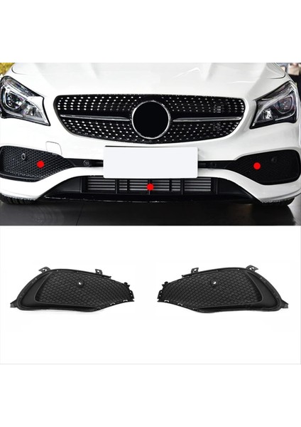Sis Işık Çerçevesi Tampon Izgara Delikleri 117857500 1178857600 Mercedes-Benz Için Cla Sınıfı W117 CLA180 CLA200 CLA250 13-15 (Yurt Dışından) modelleri
