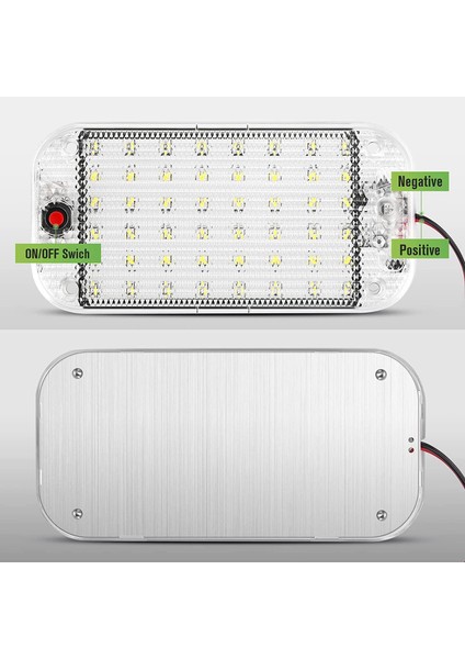 Araba Iç Aydınlatma LED Araba Iç Aydınlatma 48LEDS 12V - 85V Beyaz Lamba Araba Kampçıları Için Açma / Kapama Anahtarı ile (Yurt Dışından) fiyatları