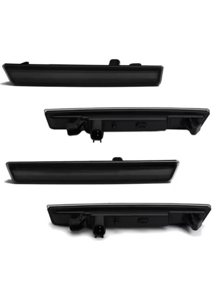 Dodge Challenger Için 2015-2022 Lens LED Yan Işaretçi Lambası Amber Ön Kırmızı Arka Yan Çamurluk Reflektör Işıkları (Yurt Dışından)