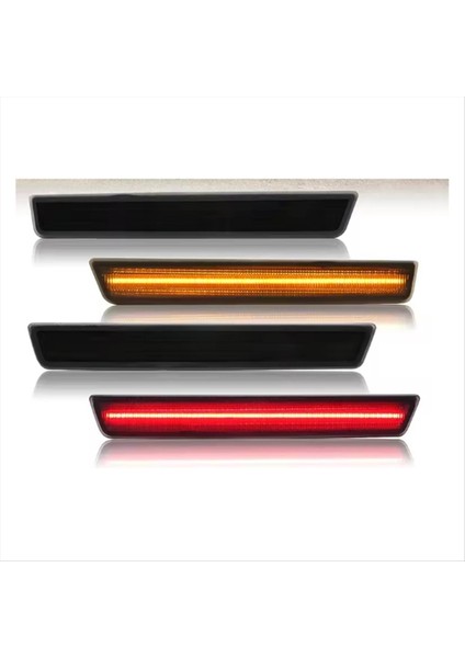 Dodge Challenger Için 2015-2022 Lens LED Yan Işaretçi Lambası Amber Ön Kırmızı Arka Yan Çamurluk Reflektör Işıkları (Yurt Dışından) fiyatları