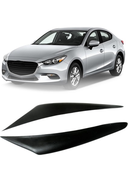 Reçine Far Kaşları Göz Kapakları Çıkartmaları Mazda 3 Axela M3 2017 2018 2019 Için Kapak Far Kapağı Döşeme (Yurt Dışından) fırsatları