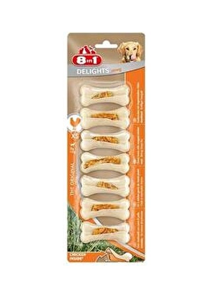 Delights Strong XS 140 gr Tavuk Etli Köpek Ödül Kemikleri Diş Bakımını Destekler T661577 fiyatları