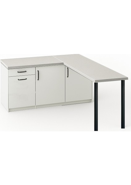 May Mutfak Adası-L Mutfak Adası-1 Çekmeceli 3 Kapaklı-Çok Amaçlı Dolap-Alt Modül-Kiler -150 cm