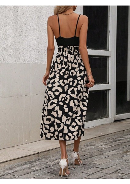 Meğdaix Kadın Ip Askılı Kruvaze Yakalı Üst Janjan Alt Süprem Elbise modelleri