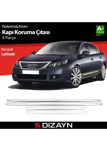 Renault Latitude Kapı Koruma Çıtası Krom 2010-2015