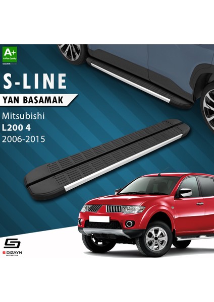 Mitsubishi L200 4 S-Line Aluminyum Yan Basamak 193 Cm 2006-2015 A+ Kalite indirimleri