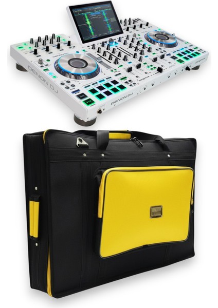 Prime 4+ Setup Için Uyumlu Soft Case Taşıma Çantası. Siyah Sarı.