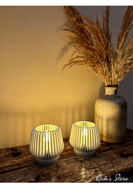 Dekoratif LED Mumluk, Tealight, Masaüstü Aydınlatma, 2 Adet, Tealight Dahil,