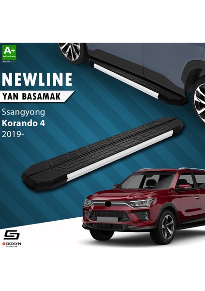 Ssangyong Korando NewLine Aluminyum Yan Basamak 183 Cm 2019 Üzeri A+ Kalite
