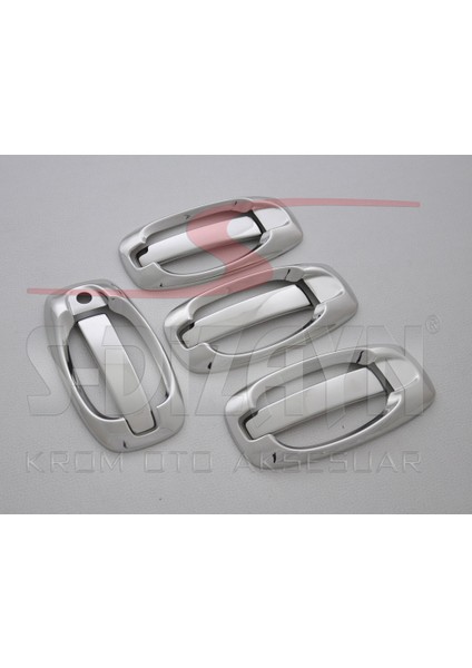 Citroen Nemo Krom Kapı Kolu 4 Kapı 8 Prç 2008-2017 (Set) modelleri