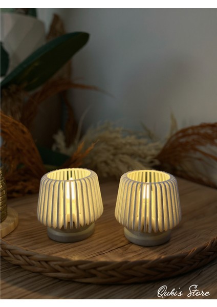 Dekoratif LED Mumluk, Tealight, Masaüstü Aydınlatma, 2 Adet, Tealight Dahil, modelleri