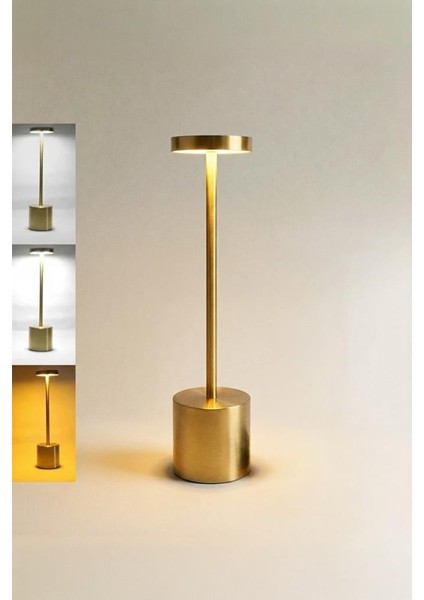 Geleneksel Masa Lambası Modern Başucu Lambası Modern ve Basit LED Kısılabilir Restoran Masa Lambası