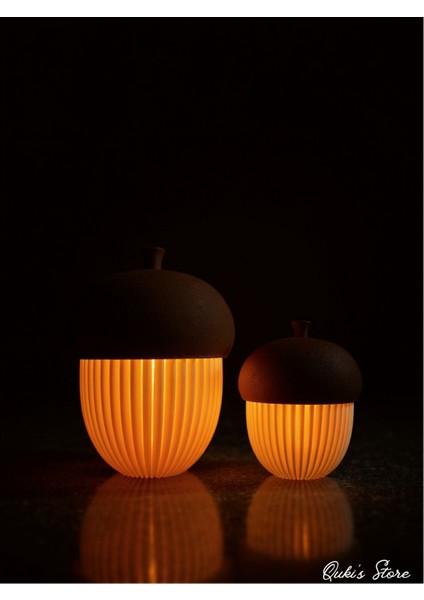 Dekoratif Meşe Palamutu Biblosu, 2ADET, 15CM-11CM, 2 Adet Tealight Dahil fırsatları