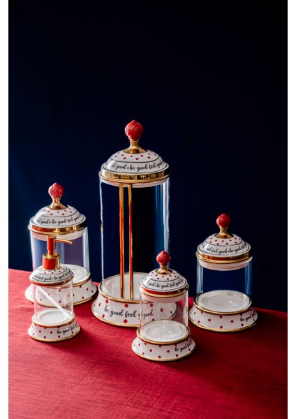 Feel Good 5 Parça Cam Mutfak Seti