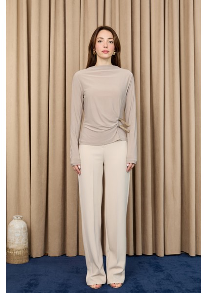 Kadın Kemer Detaylı Bluz -20721BLZ fırsatları