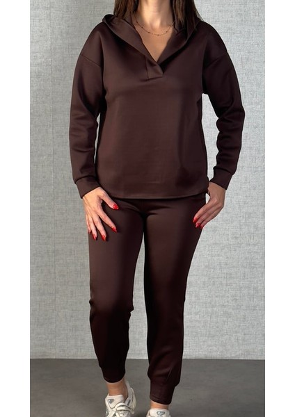 Meğdaix Kadın Uzun Kollu Kapüşonlu Ikili Takım fiyatları