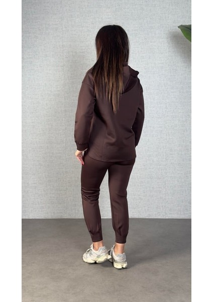 Meğdaix Kadın Uzun Kollu Kapüşonlu Ikili Takım