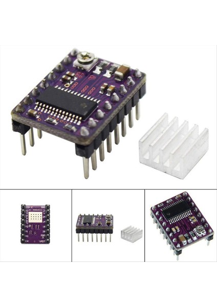 5pcs Stepper Motor Sürücü Kartı Üvey DRV8825 Adım Sürücü Denetleyicisi Adım Motor Modülü Radyatör Isı Lavabosu (Yurt Dışından) fiyatları