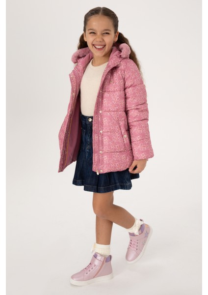 Kız Çocuk Koyu Pembe Mont 50313164-VR167 fırsatları