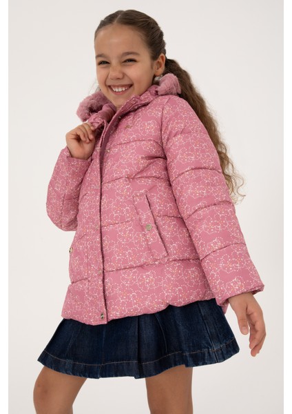 Kız Çocuk Koyu Pembe Mont 50313164-VR167 indirimleri