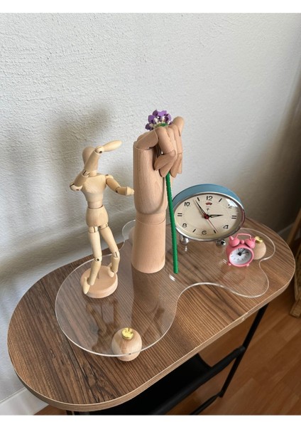 Şeffaf Pleksi Top Ayaklı Düzenleyici Organizer, Şık ve Pratik Kullanım Sağlar. modelleri