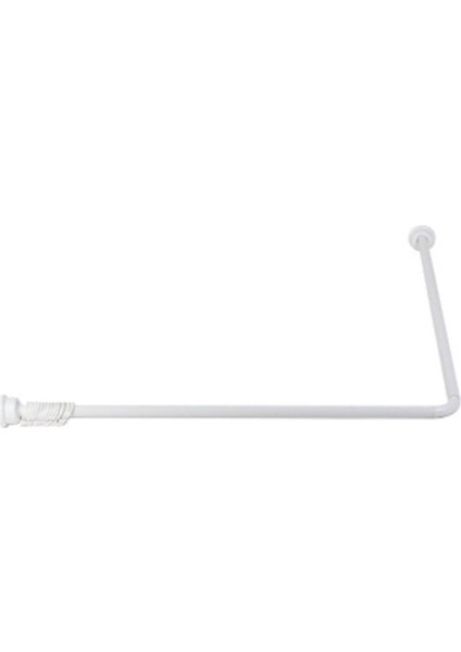 Metal Köşe Banyo Duş Perde Askılığı, Dayanıklı ve Şık Tasarım, Farklı Boy Seçenekleri