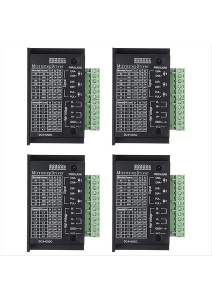TB6600 Stepper Motor Sürücüleri 4pack 4A Step Sürücü Denetleyicisi Cnc 42/57/86 Step Motor Için Dijital Mini Adım Sürücüsü (Yurt Dışından)
