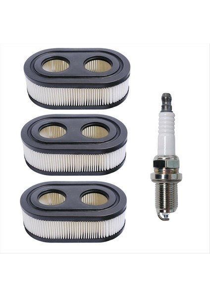 3pack 593260 Hava Filtreleri ve 491055 550E 575EX Serisi Motorlar Için Buji, Çim Biçme Makinesi Bujarı Içerir RC12YC 4910555T (Yurt Dışından)