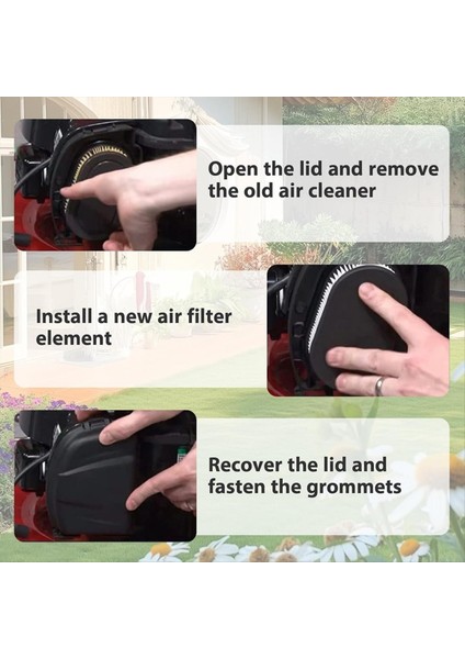 3pack 593260 Hava Filtreleri ve 491055 550E 575EX Serisi Motorlar Için Buji, Çim Biçme Makinesi Bujarı Içerir RC12YC 4910555T (Yurt Dışından) fiyatları