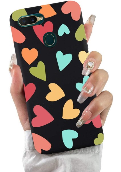 Oppo A12 ile Uyumlu Tropikal Kalpler (0214B) Tasarımlı Siyah Lansman Kılıf fiyatları