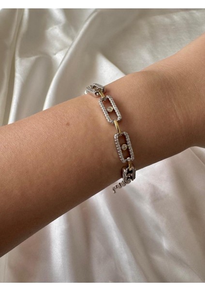 Zirkon Taşlı Messi Bileklik