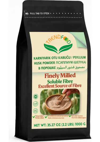 1000 g ℮ Psyllium Husk Powder Karnıyarık Otu Tohumu Tozu Güvenli Gıda Bitkisel