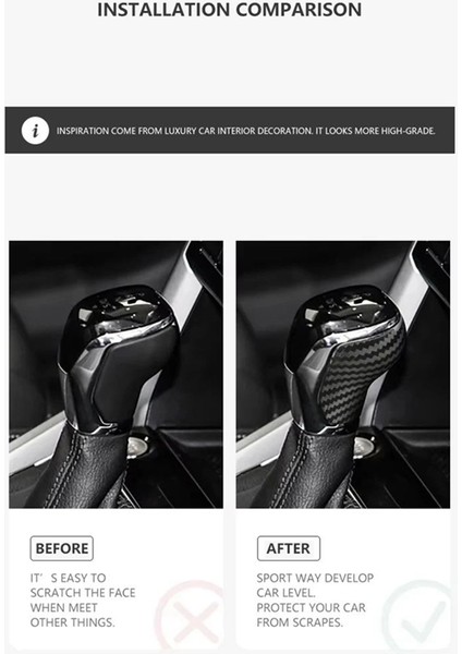 Vw Passat T-Cross Polo Tayron Tacqua Için Kuru Gerçek Karbon Fiber Araba Vites Topuzu Kaplaması (Yurt Dışından) fiyatları