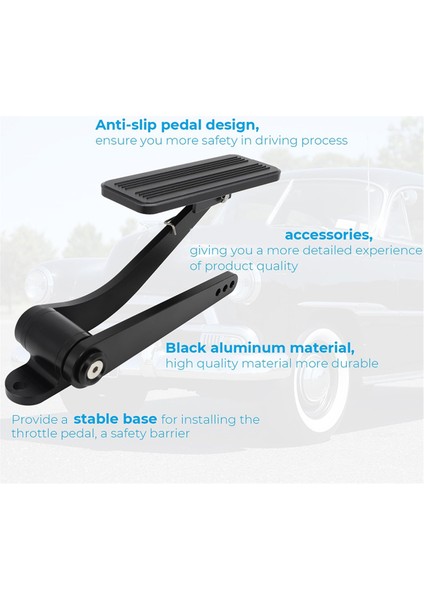 Street Rat Rod Gm Chevy Ford Mopar Için Evrensel Alüminyum Gaz Pedalı (Yurt Dışından) indirimleri