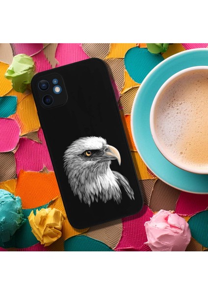iPhone 12 ile Uyumlu Kartal (0214C) Tasarımlı Siyah Lansman Kılıf fırsatları