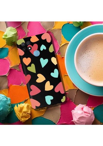 Oppo A15 ile Uyumlu Tropikal Kalpler (0214B) Tasarımlı Siyah Lansman Kılıf fırsatları