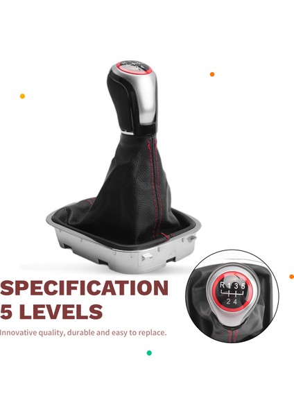 Vw Polo 6r 6c Hatchback Sedan 2011-2019 Için Stil Vites Topuzu, Körüklü Bagaj Kapağı ile Seviye Değiştirme Topuzu, 5 Vites (Yurt Dışından) indirimleri