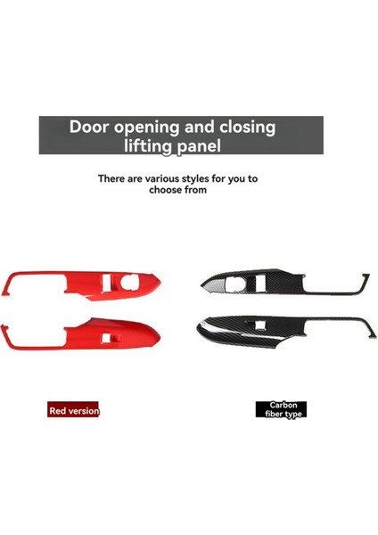 Ford Mustang 2015-2018 Araç Cam Kaldırma Kontrol Paneli Kapağı Döşemesi Araç Kapısı Anahtarı Düğmesi Aksesuarları (Yurt Dışından) modelleri