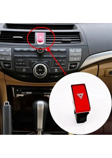 Honda Accord Crosstour 08-2013 Için Araç Uyarı Lambası Çift Yanıp Sönen Anahtarı 35510-TA0-J02 Arıza Acil Durum Lambası Düğmesi (Yurt Dışından) modelleri