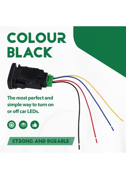 Toyota Lexus Beyaz Işık Için 4 Hatlı Otomatik Dönüştürme Anahtarı Su Geçirmez Geçiş Anahtarı Sis Lambası Anahtarı (Yurt Dışından) indirimleri