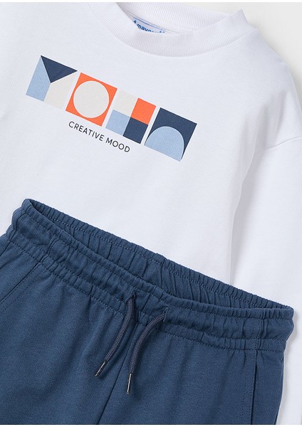 Mayaoral 04-10 Yaş Erkek Çocuk Lacivert Eşofman Takımı - Laci-Beyaz modelleri