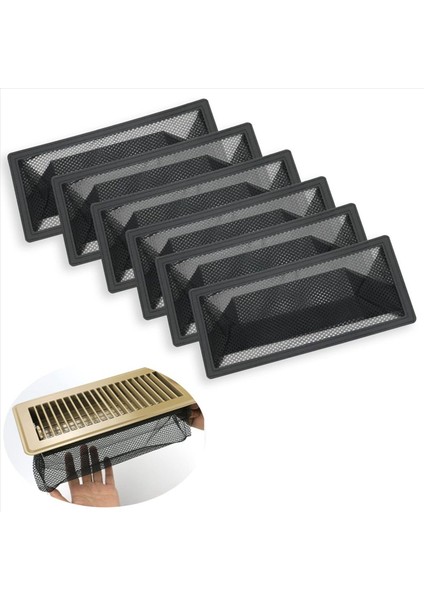 Zemin Kayıt Tuzağı Hava Havalandırma Filtresi Örgü Yakalayıcı Havalandırma Ekranı Net Böcek Paraları Tutar Evcil Hayvan Saç Yemi Dışarıda (4X10IN/12PACK) (Yurt Dışından) modelleri