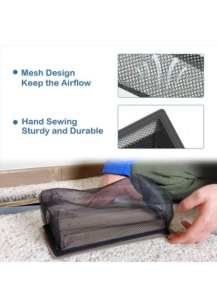 Zemin Kayıt Tuzağı Hava Havalandırma Filtresi Örgü Yakalayıcı Havalandırma Ekranı Net Böcek Paraları Tutar Evcil Hayvan Saç Yemi Dışarıda (4X10IN/12PACK) (Yurt Dışından) indirimleri