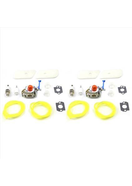Husqvarna 128C 128L 128LD 128R 128RJ 128CD 128LDX Düzeltici Için 2x Buharlaştırıcı Karbüratör (Yurt Dışından)