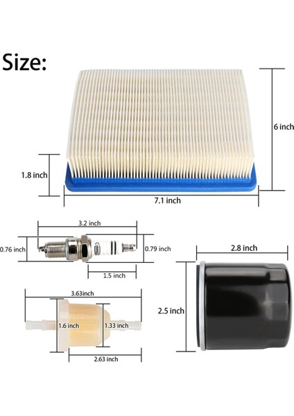 Golf Arabası Hava Filtresi Yağ Filtresi Ayar Kiti Club Car Ds Gaz 92-Up ile FE290 FE350 Motorlar 1015426 1016467 1013684 (Yurt Dışından) fırsatları