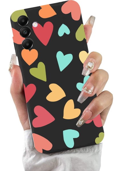 Samsung Galaxy A05S ile Uyumlu Tropikal Kalpler (0214B) Tasarımlı Siyah Lansman Kılıf fiyatları